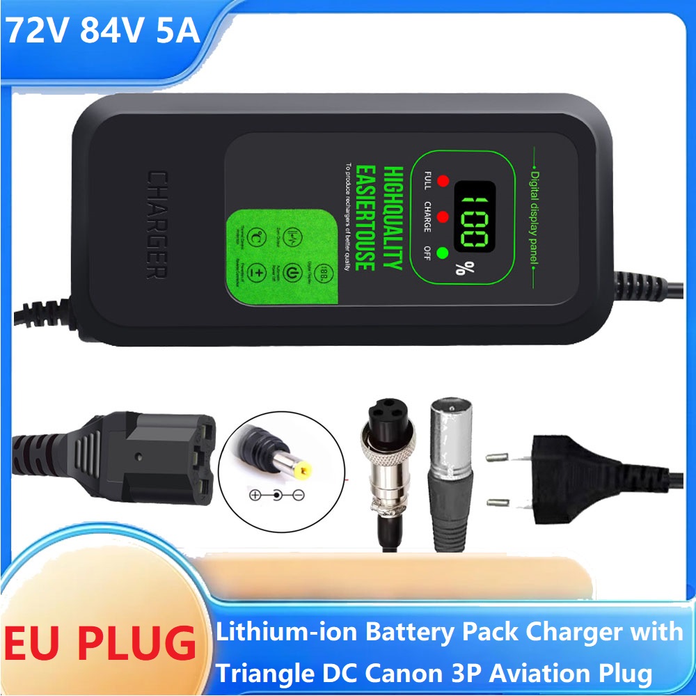 84V 20A Smart Charger - 72V 5A Charger For Lithium-ion Battery