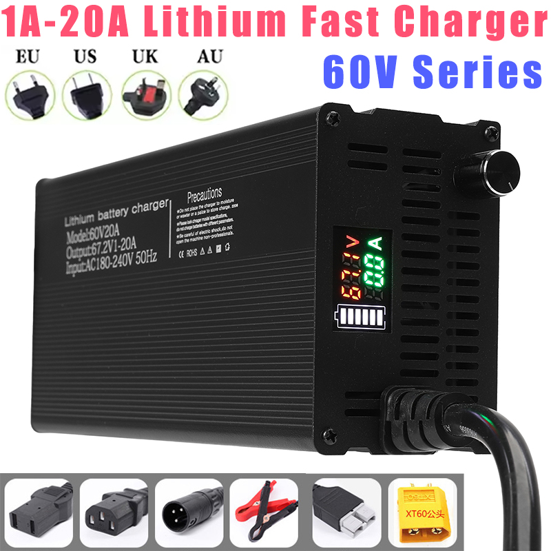 Lithium Battery Chargers Adjus - огляд і ціна 84V 20A Smart Charger