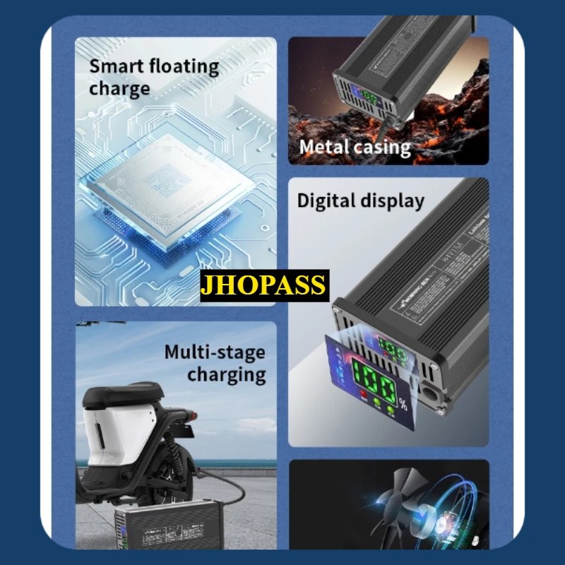 18S Smart LED 75.6V 5A 10A 15A - огляд і ціна 84V 20A Smart Charger