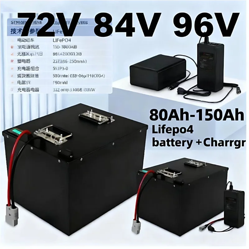 LIFEPO4 Battery Pack with BMS  - огляд і ціна 72V 40Ah Lifepo4 Battery Pack