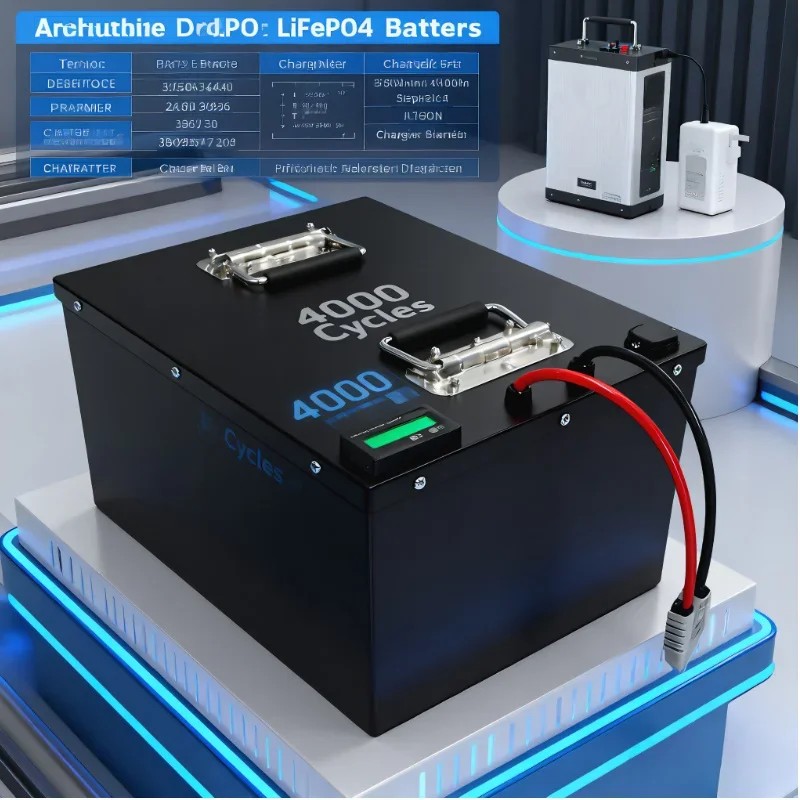 LIFEPO4 Battery Pack with BMS  - огляд і ціна 72V 40Ah Lifepo4 Battery Pack