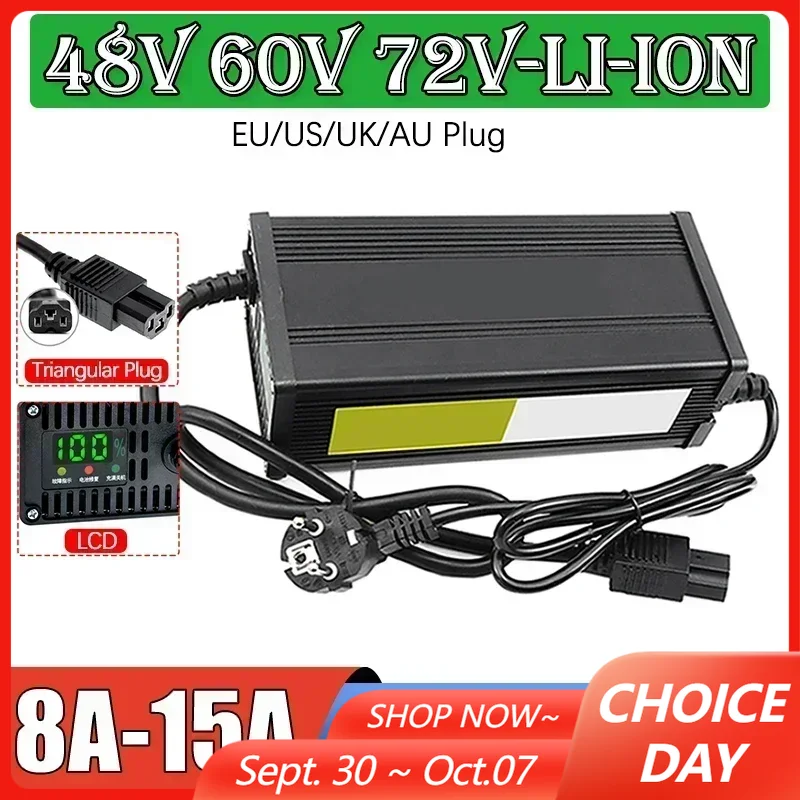 48V 60V 72V Electric Vehicle L - огляд і ціна 72V 15A Fast Charger